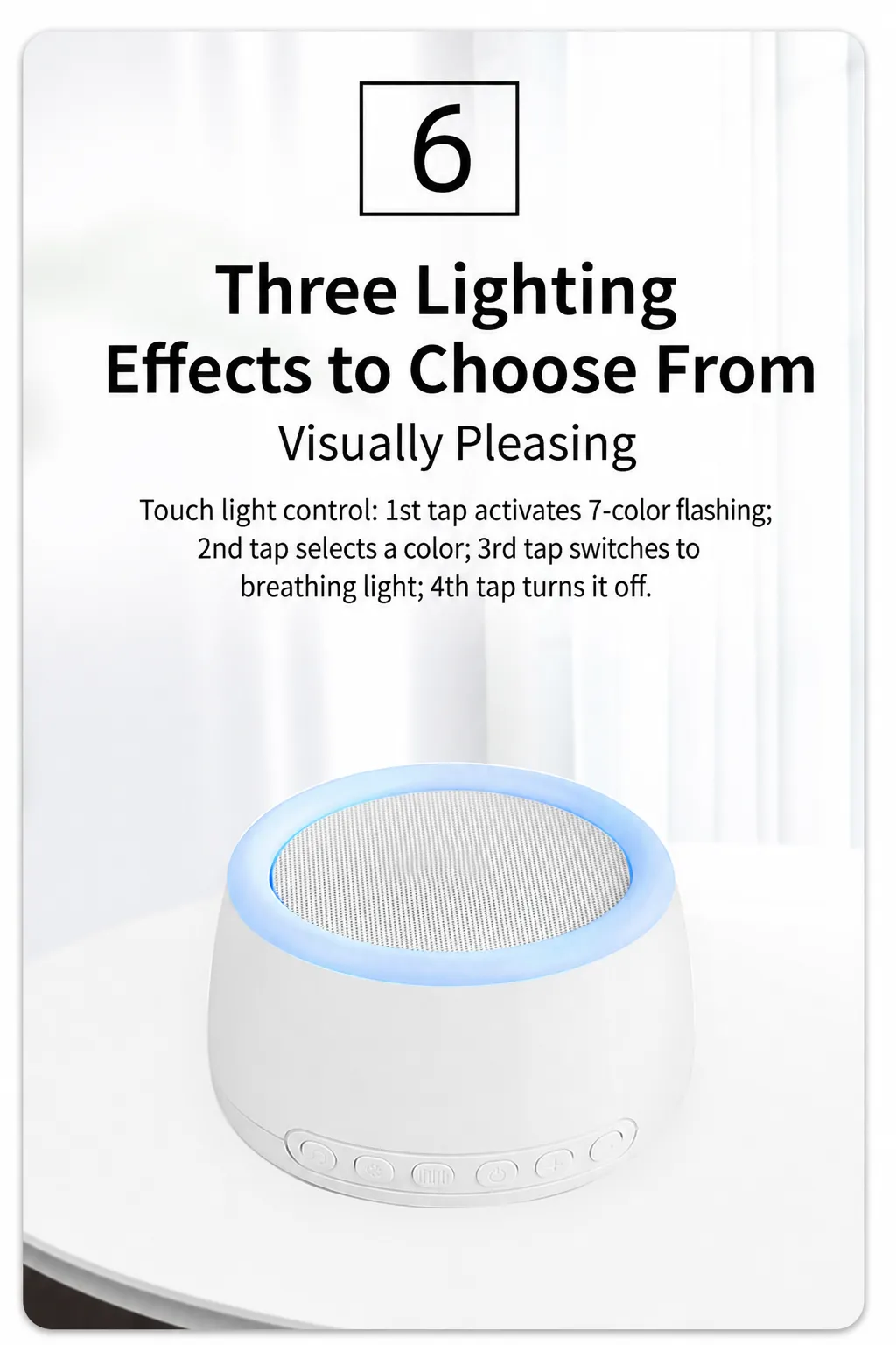 Portable Baby White Noise Machine for Sleep & Soothing