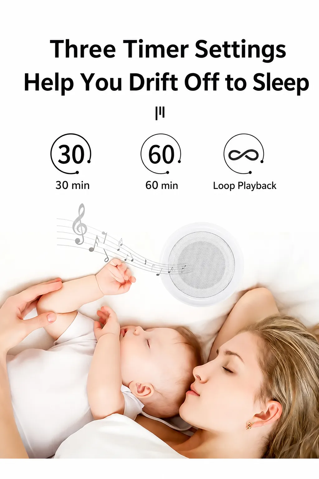 Portable Baby White Noise Machine for Sleep & Soothing