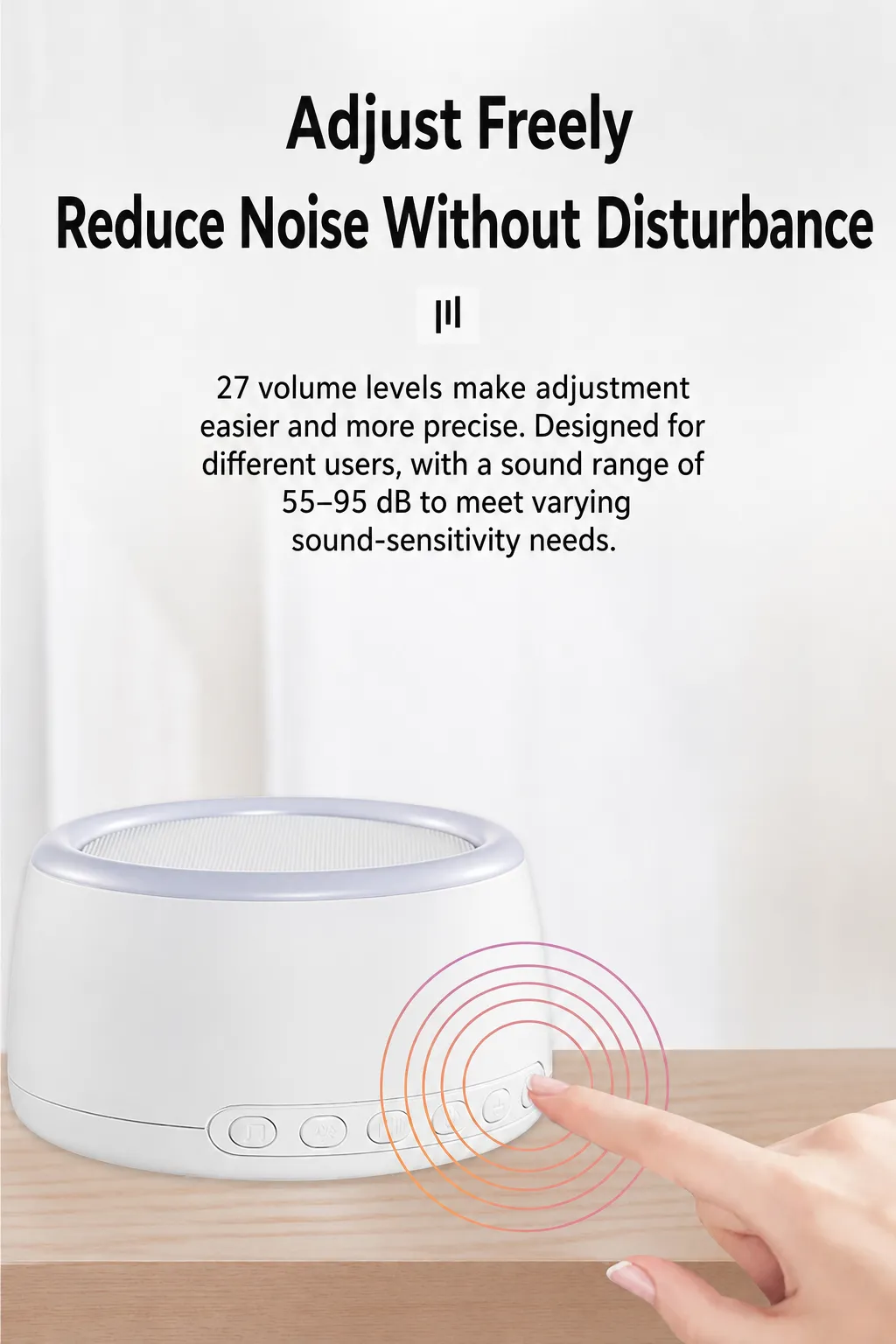 Portable Baby White Noise Machine for Sleep & Soothing