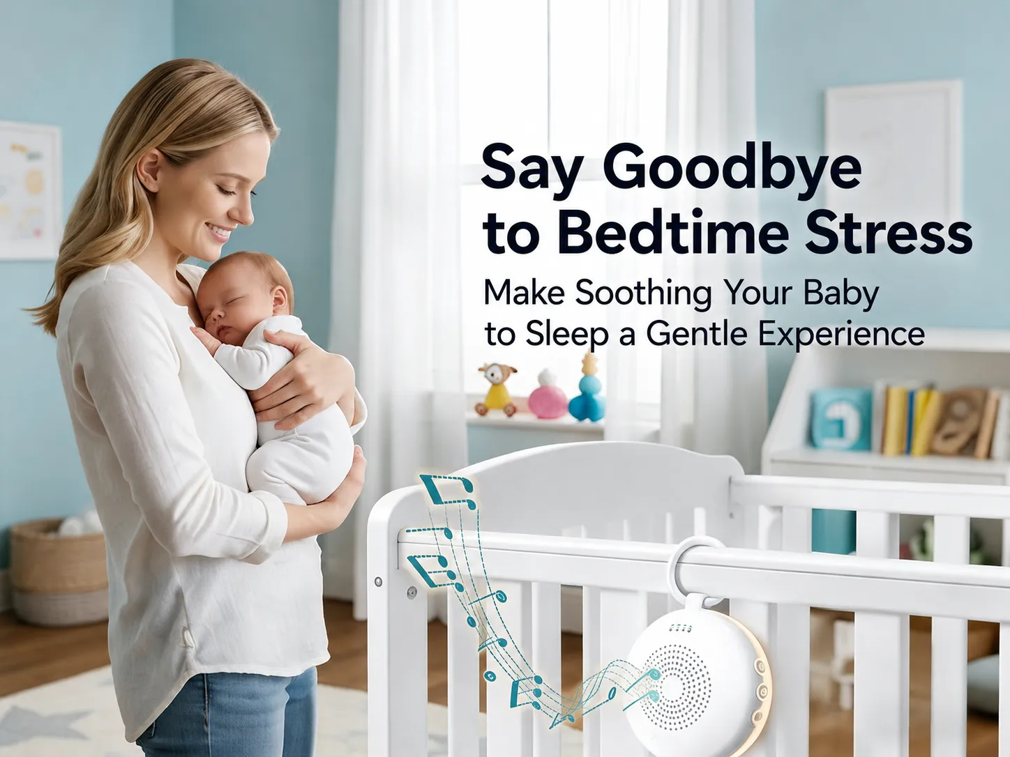 Fengmian Mini Baby White Noise Machine with Night Light