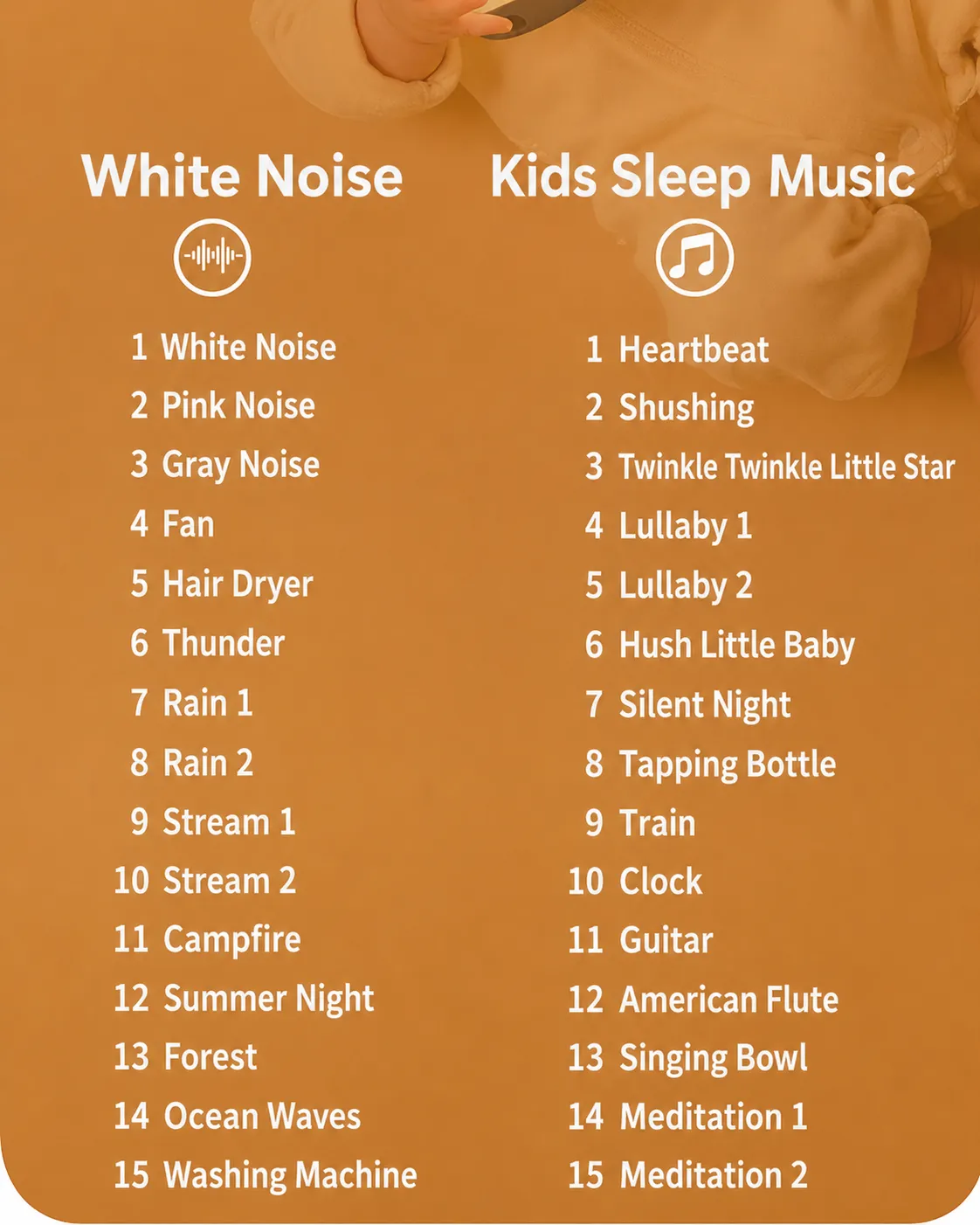 Maple Sleep White Noise Machine with Night Light for Baby & Adult Sleep