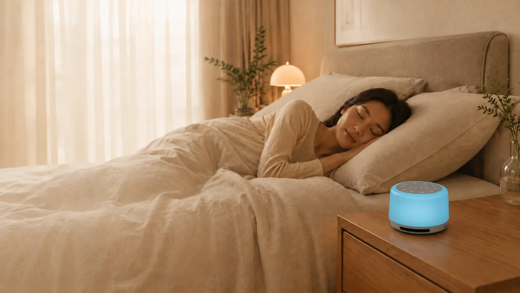 Sleep Better with Gentle Sound and Soft Light